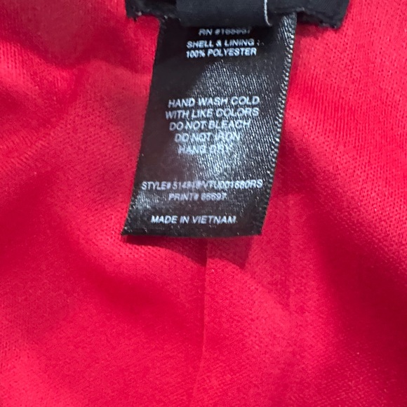 Kate and Lily Red Floral Midi Dress Size 12P - Picture 4 of 10